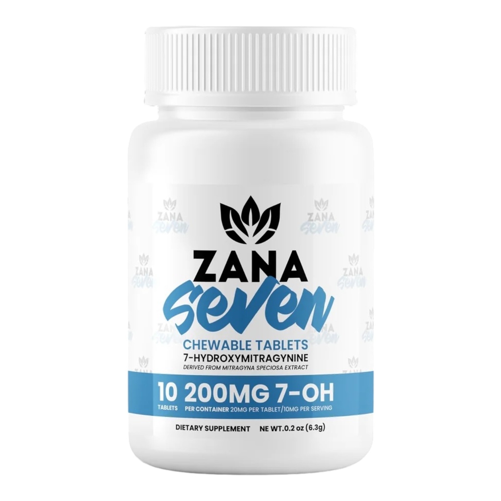 ZANA SEVEN 100MG 7-HYDROXY KRATOM CAPSULES 10CT JAR