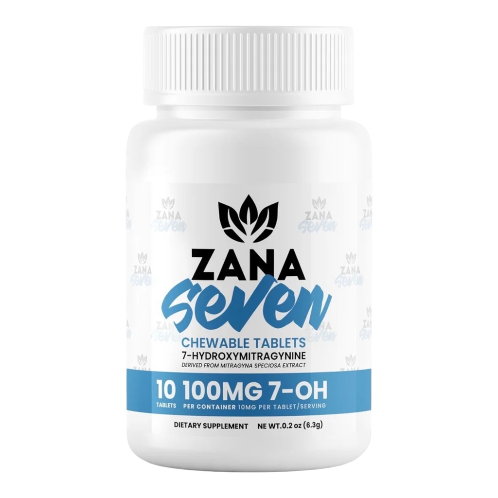 ZANA SEVEN 200MG 7-HYDROXY KRATOM CAPSULES 10CT JAR