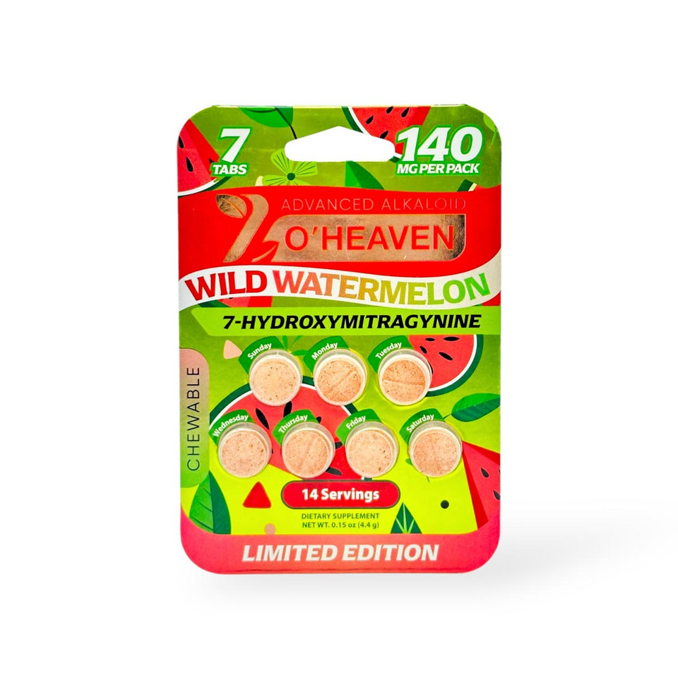 7 O'HEAVEN 20MG 7-HYDROXY KRATOM EXTRACT CHEWABLE TABLETS 7CT