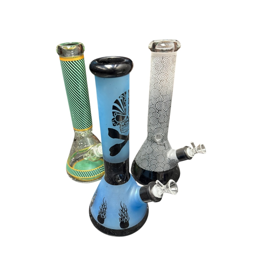 URBAN VIBE 7MM WATER PIPE ASSORTED DESIGNS 14” #4040840