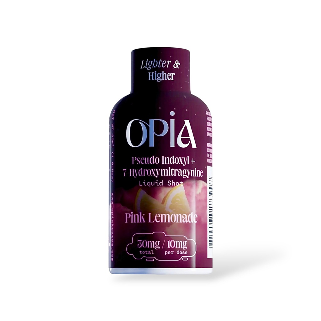 OPIA 30MG PSEUDO + 7-HYDROXY LIQUID SHOTS BOX OF 12