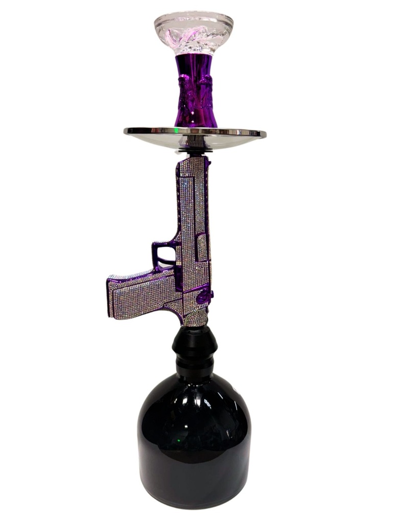 LUXX ROYAL TRIGGER BLING GUN HOOKAH