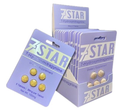 7 STAR 30MG 7-HYDROXY SUPPLEMENT TABLETS 5CT