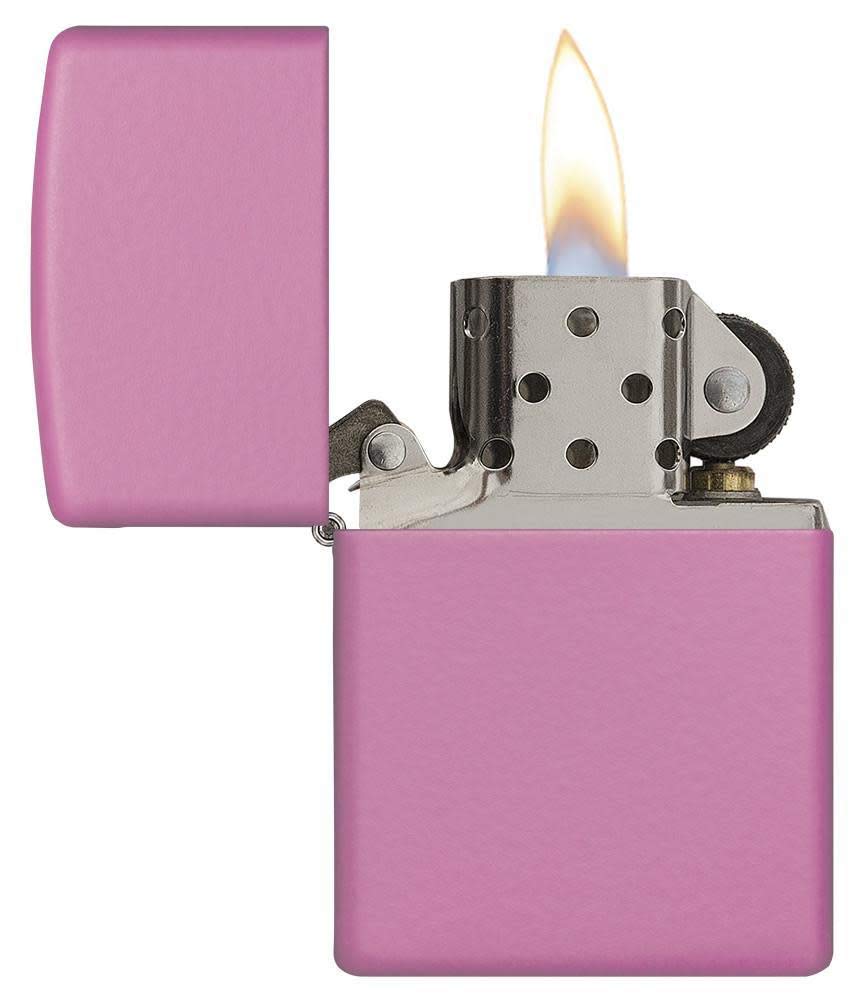 ZIPPO LIGHTER REGULAR PINK MATTE DESIGN